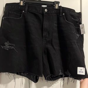 Black Demin shorts 5”